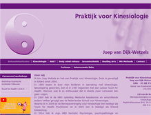 Tablet Screenshot of kinesioloog-praktijk.nl